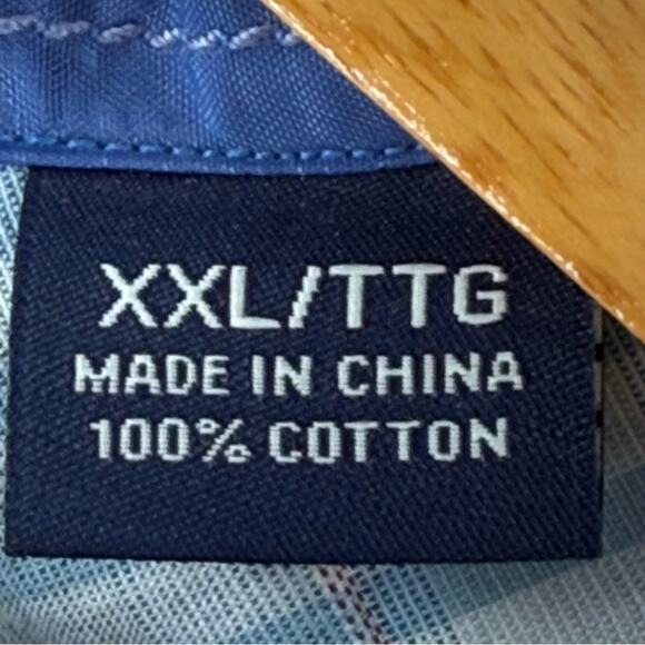 NWOT Tommy Bahama Men’s 100% Cotton Canberra Plaid Button Down Shirt Size XXL - Picture 8 of 11